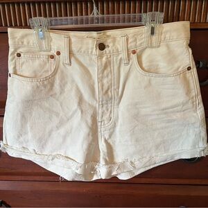🕶️☀️ Size 28, Madewell “The Dad Jean” Shorts raw frayed edge